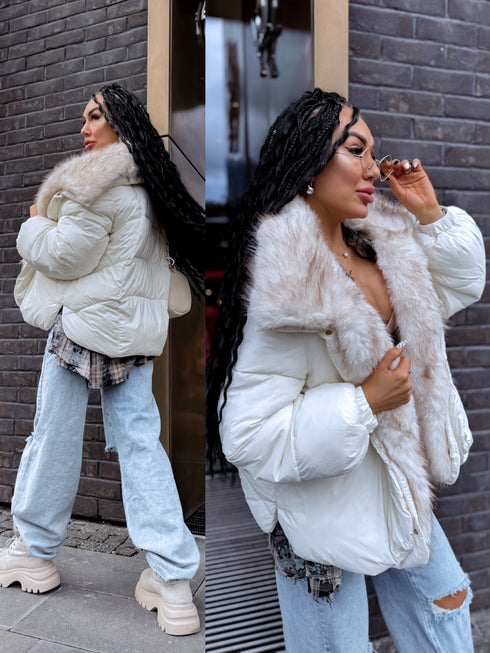 Short jacket "NORTH FL257" - WHITE